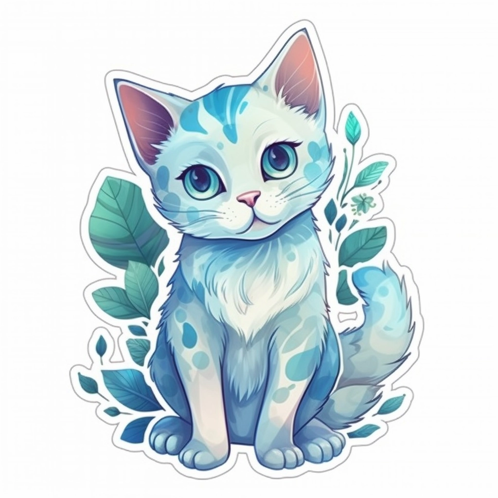 Transparent Cat Stickers - Perfect for Any Surface!