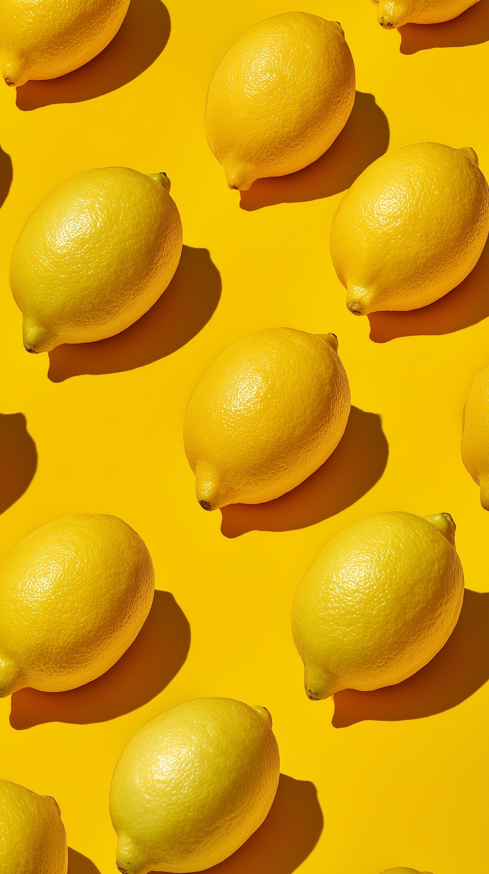 Vibrant Lemon Pattern: Fresh & Geometric Design