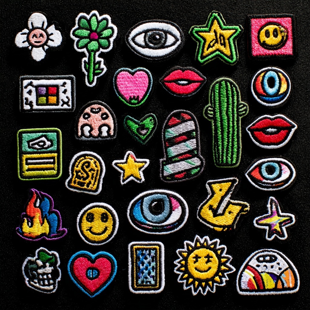 Vibrant Cartoon Embroidery Patches for Any Style