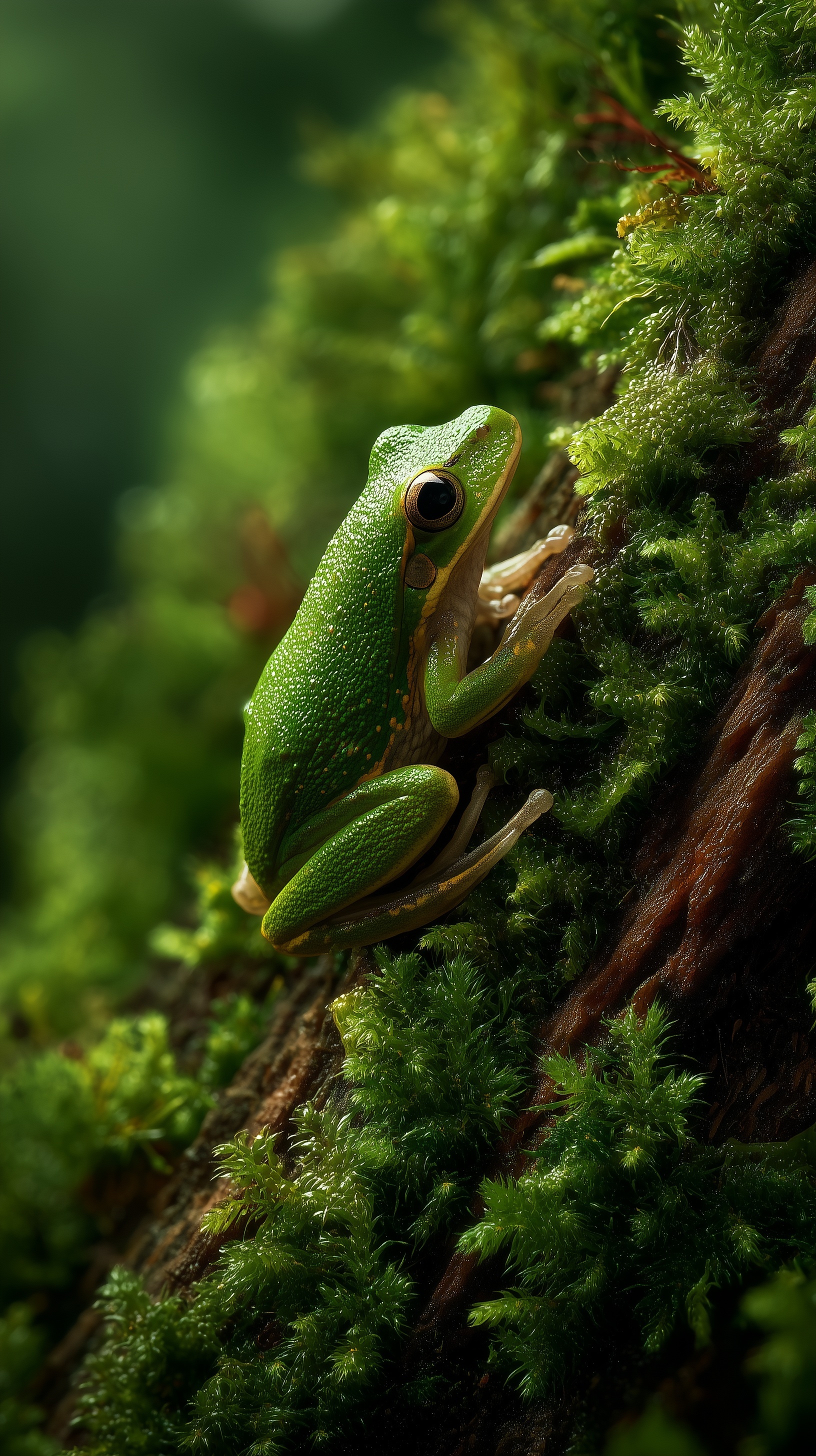 Vibrant Jungle Frog: Macro Photography Masterpiece
