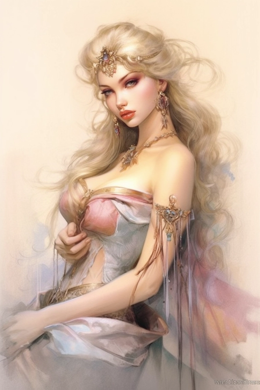 Burlesque Aurora by Luis Royo