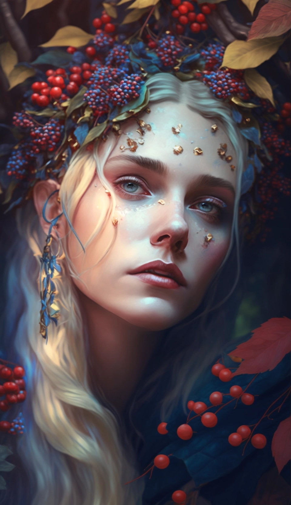 Enchanting Elven Queen in a Magical Forest