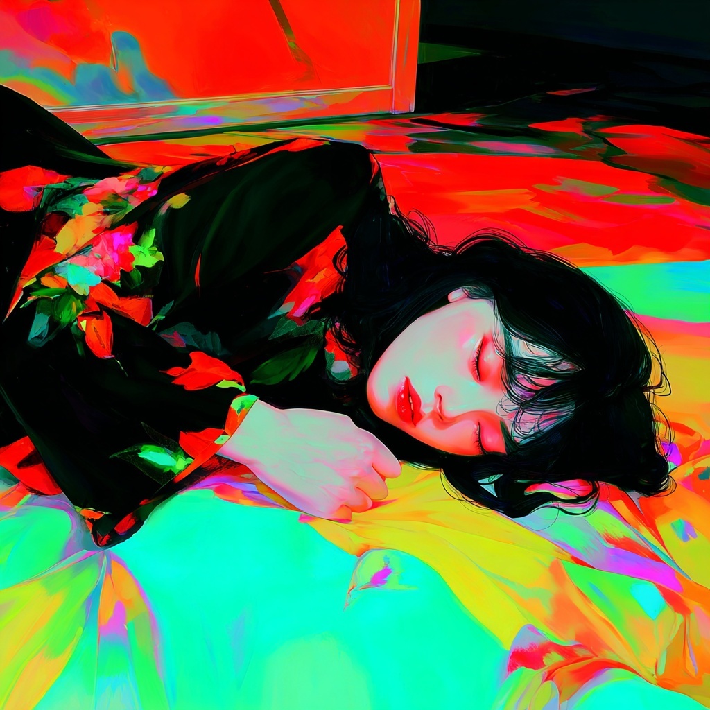 Tranquil Night: Modern Art & Restful Elegance