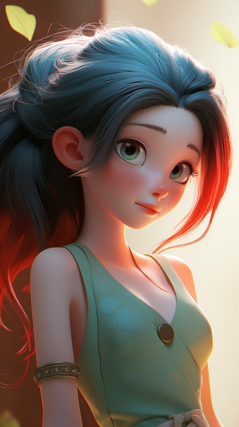 3D Cartoon Character Design - Pixar Style