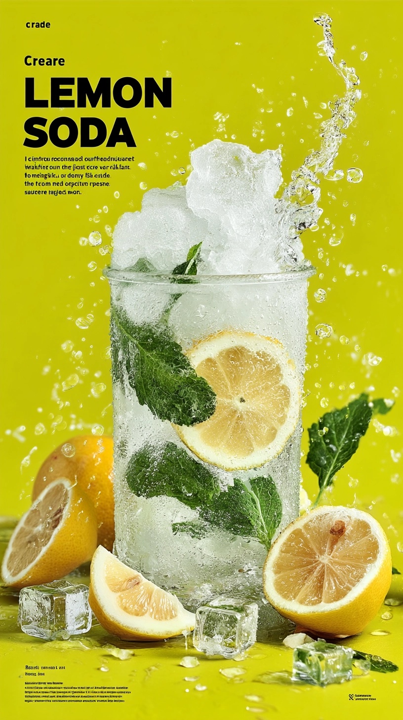 Quench Your Thirst with Refreshing Lemon Soda!