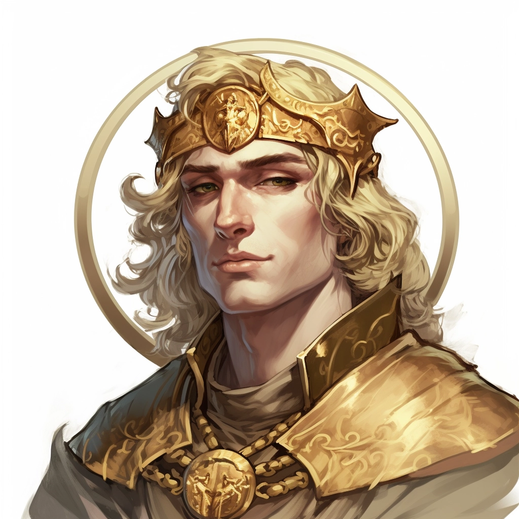 Golden Locks: The Vain Man with a Crown