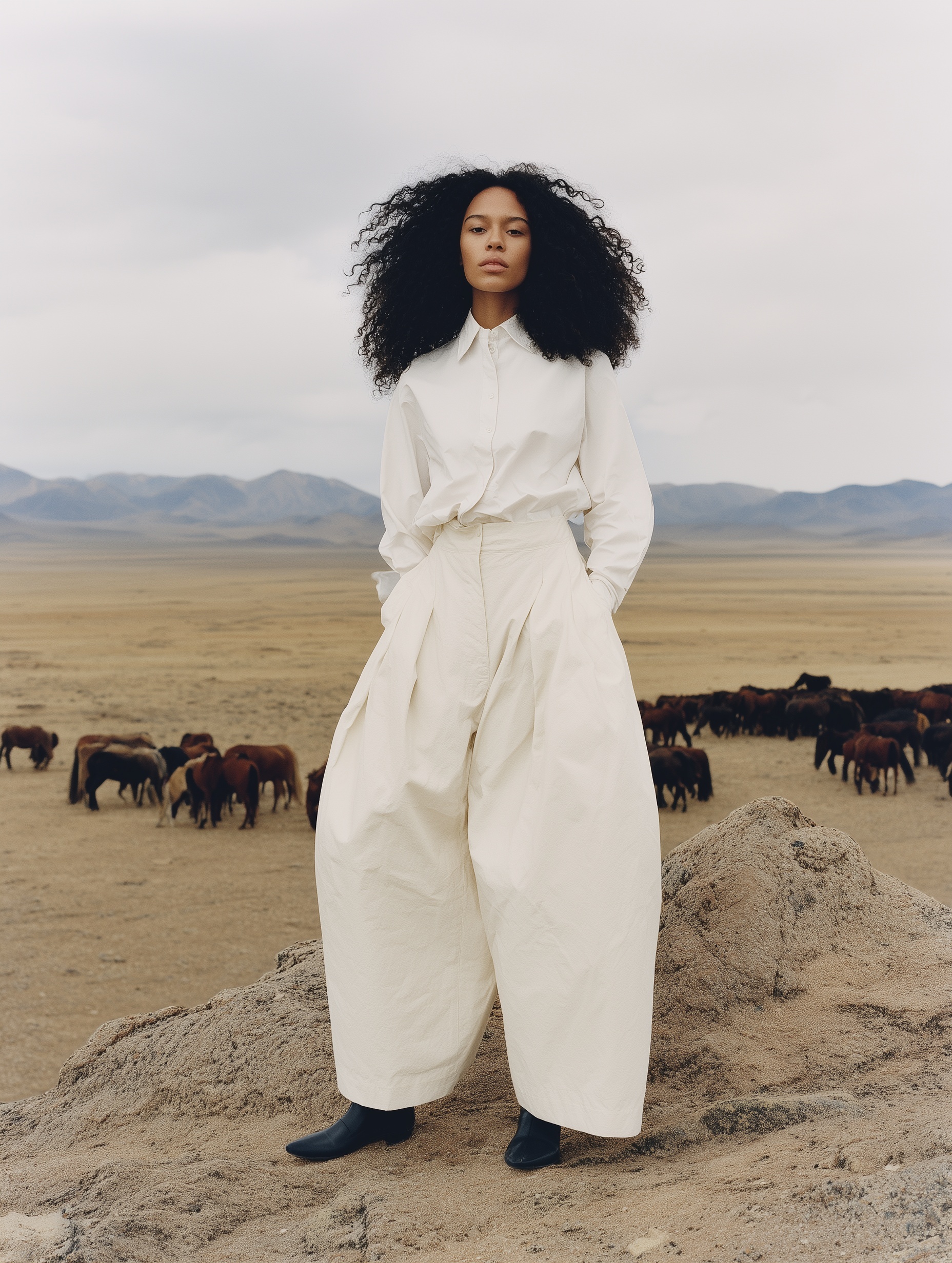 Timeless Elegance: Fashion Meets Nature's Majesty