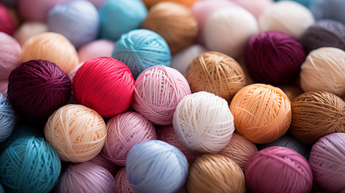 Vibrant Wool Balls: UHD Background Closeup in 8K