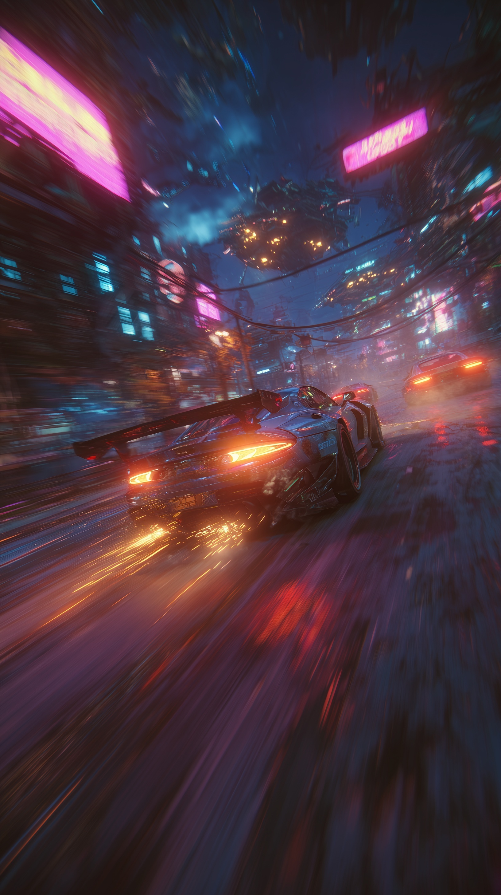 Cyberpunk Racing: Daring Moves in a Neon City
