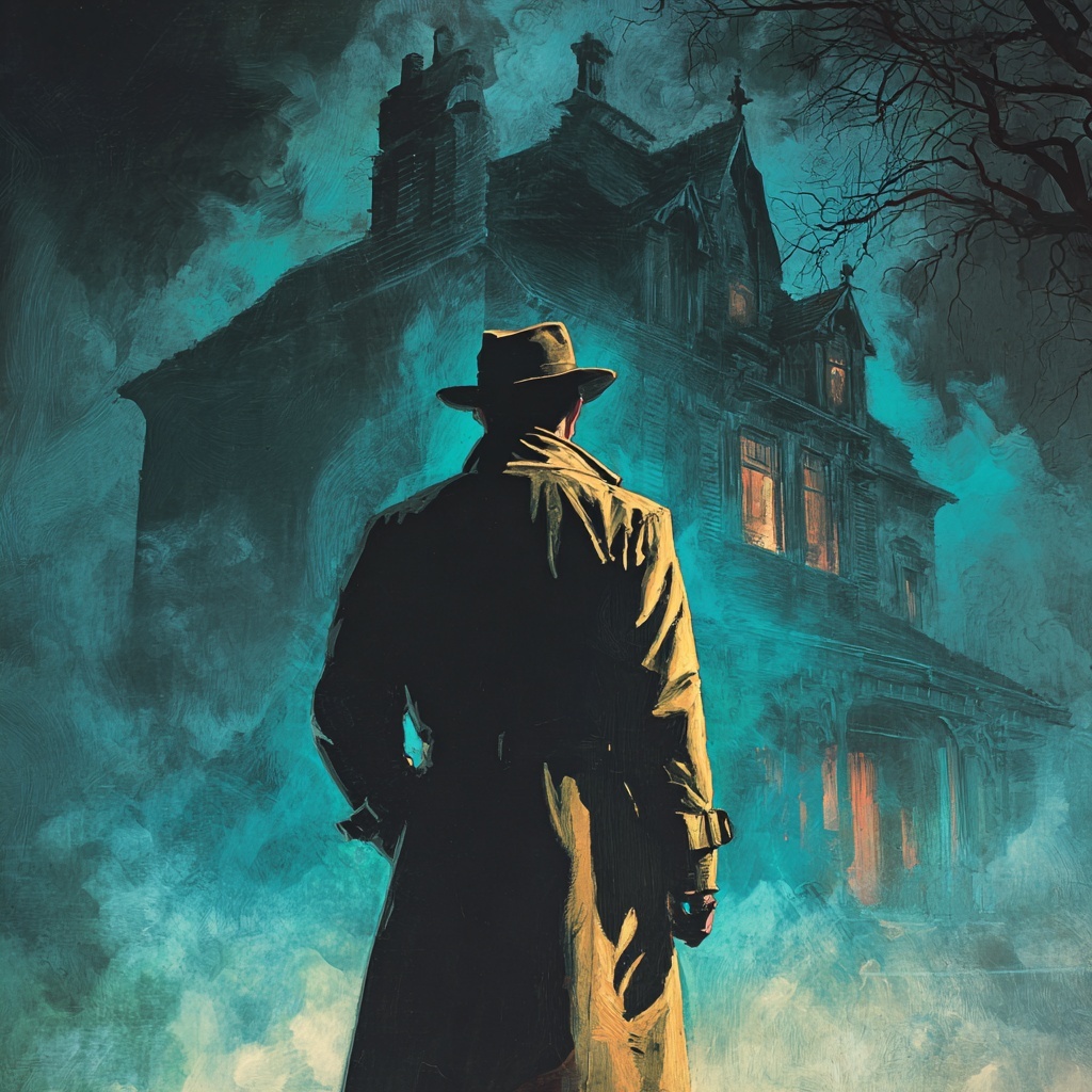 Haunted Detective: Vintage Pulp Art Showcase