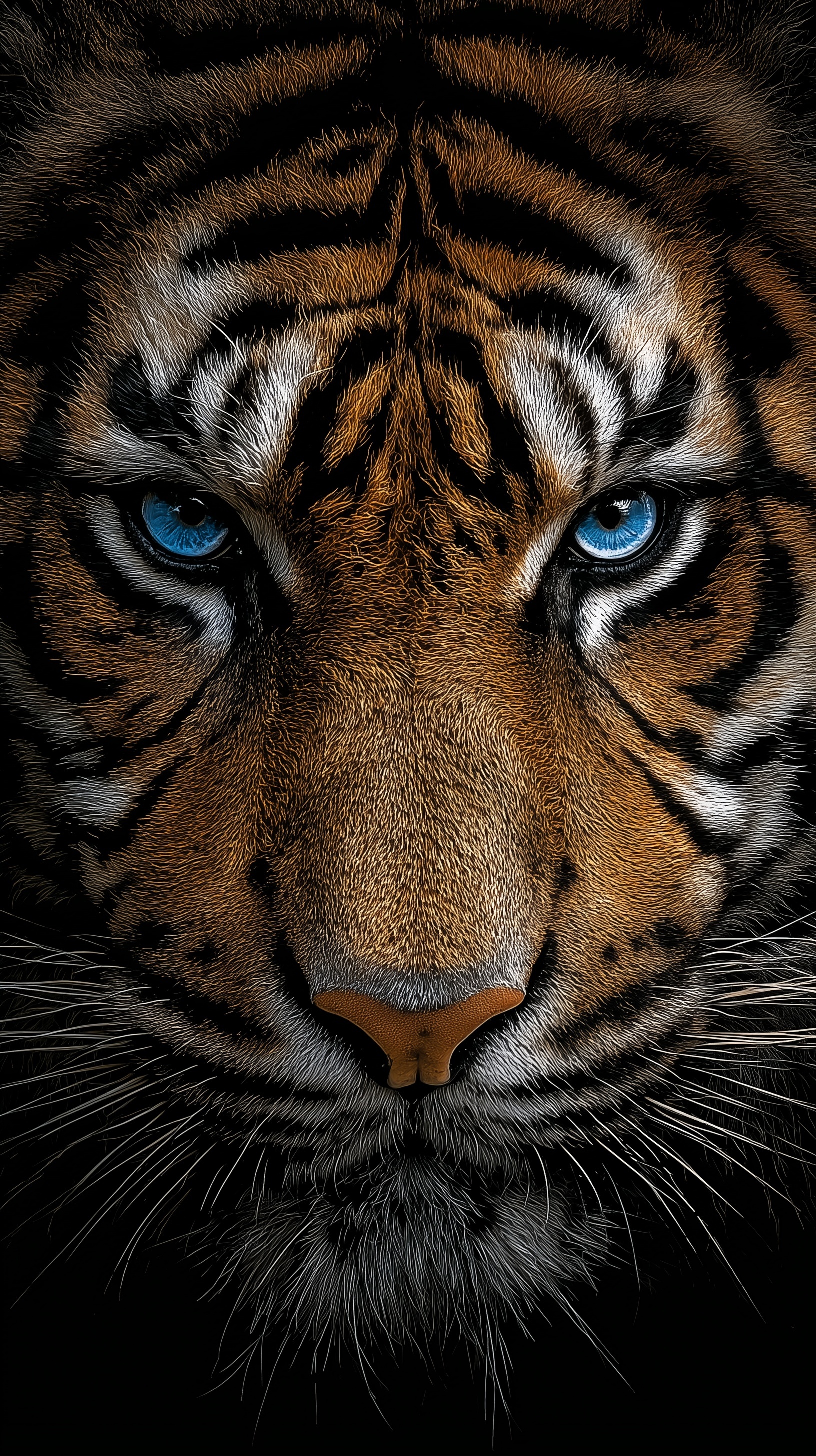 Neon Tiger Portrait: Vivid Power & Mystique
