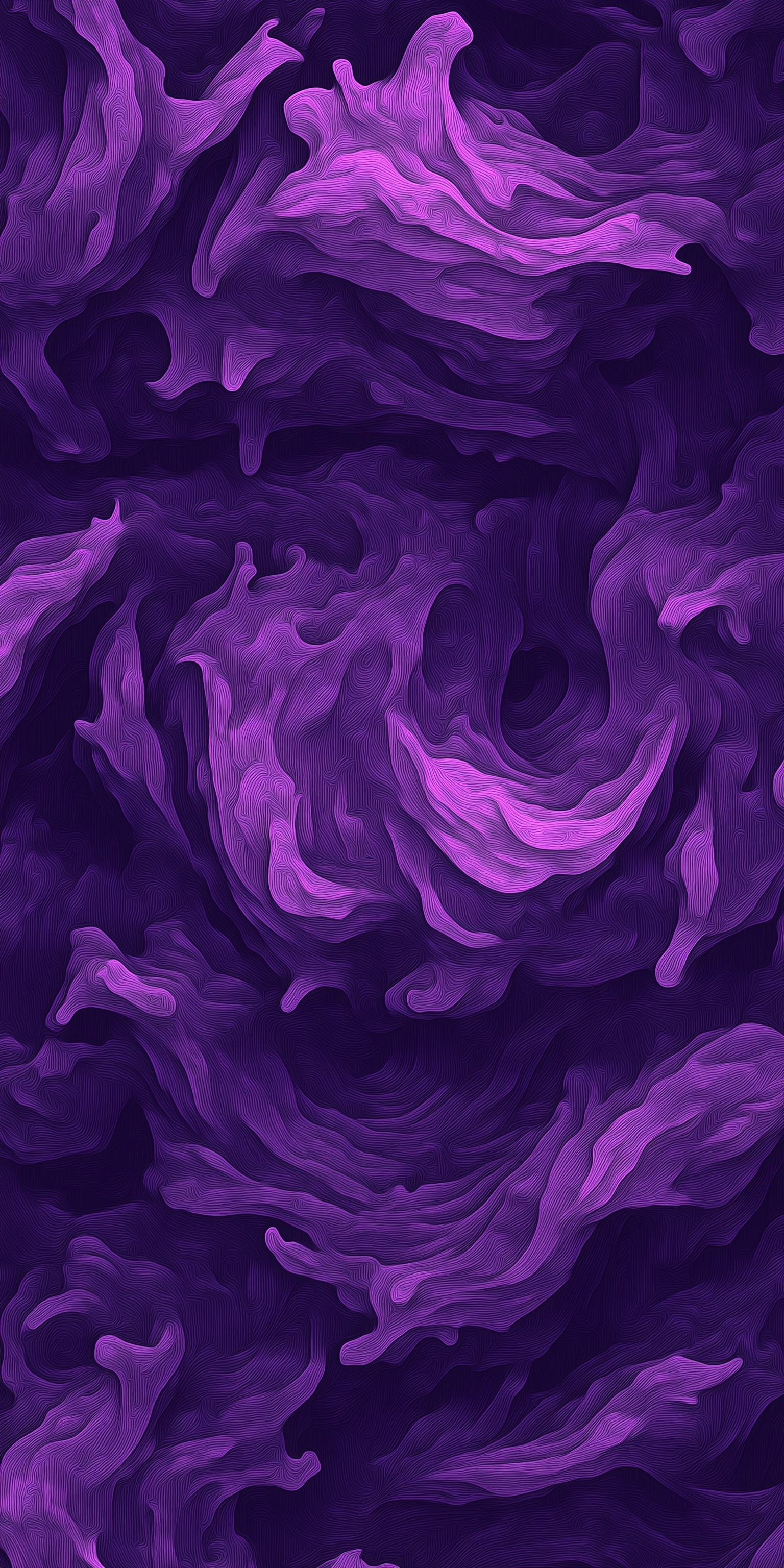 Neon Dark Purple Abstract Patterns for Your Space