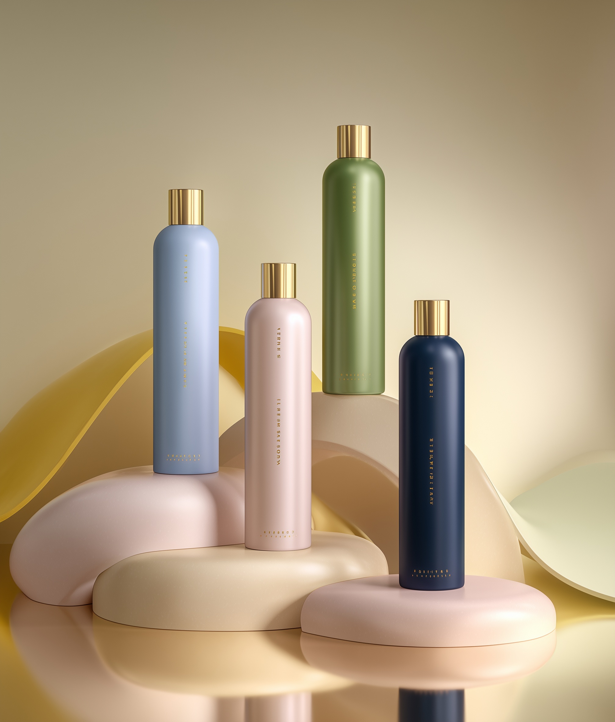 Elegant Pastel Hair Sprays: Luxe Design & Aesthetic