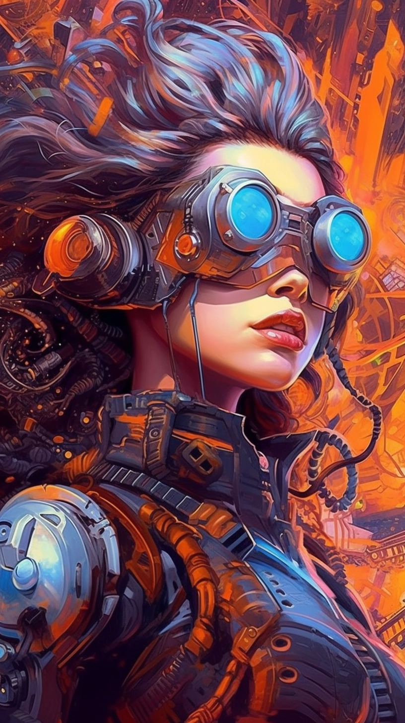 Hyperdetailed Cyberpunk Mad Scientist Art