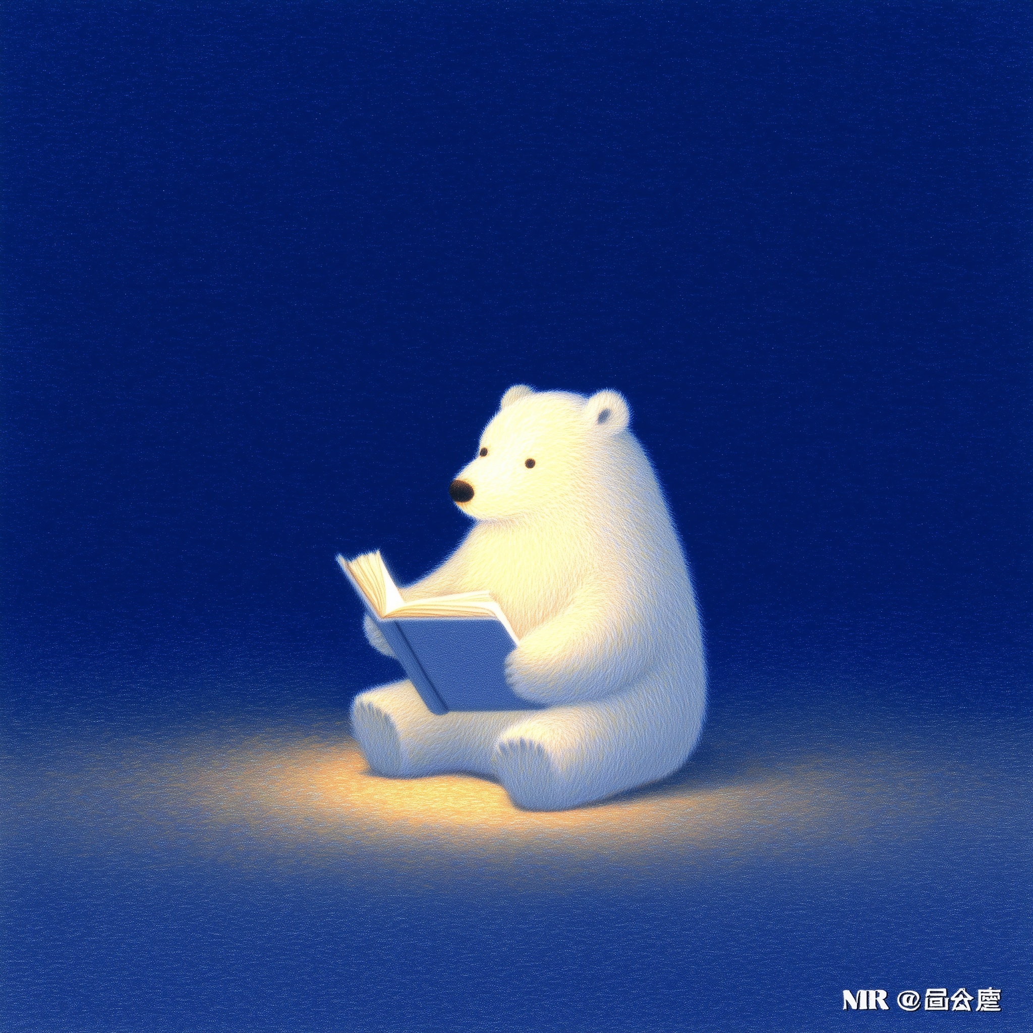 Charming Polar Bear Illustration for Kids' Books