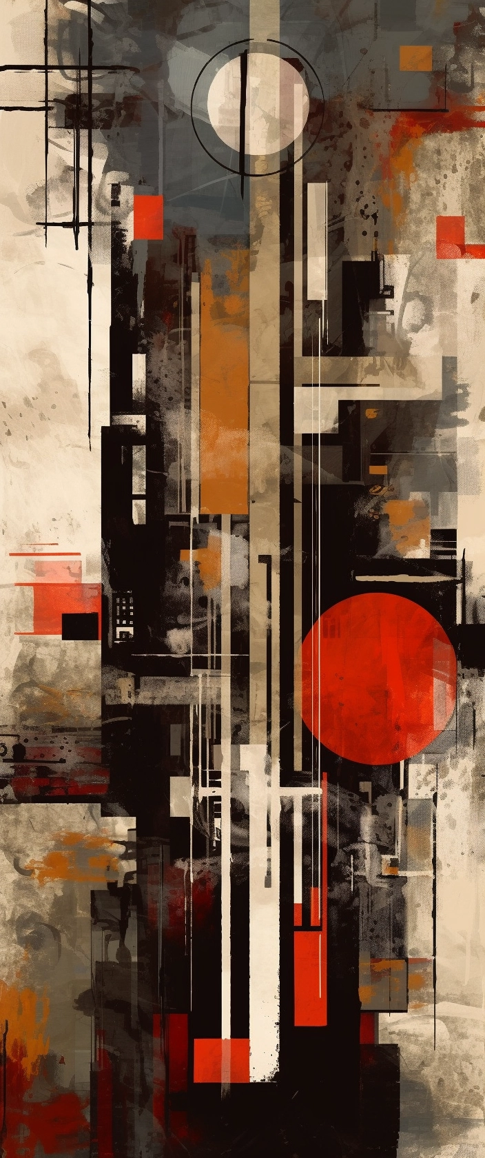 Abstract Art by Mission School: Trace Infinity with Gritty Texture