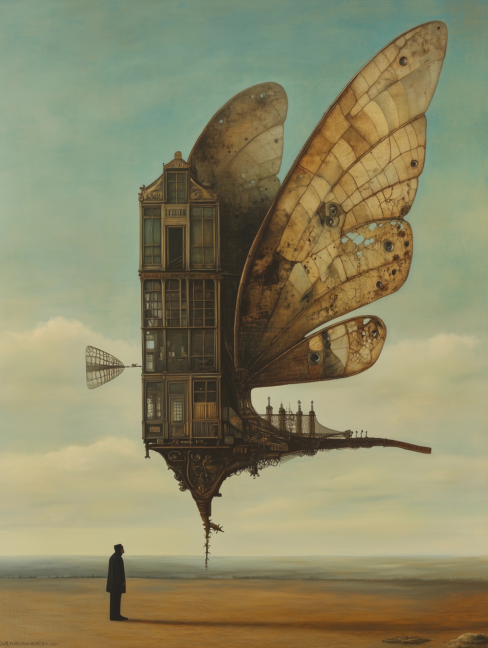 Surreal Dreams: Winged Contraptions Unveiled